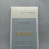 Caramelized white blonde chocolate bar unwrapped