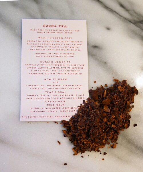 Eastland cocoa tea served